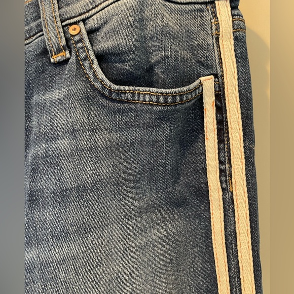 [Principle Denim Innovators] Denim Jeans👖w/White Stripe Trim Sz: 28 - Picture 10 of 11